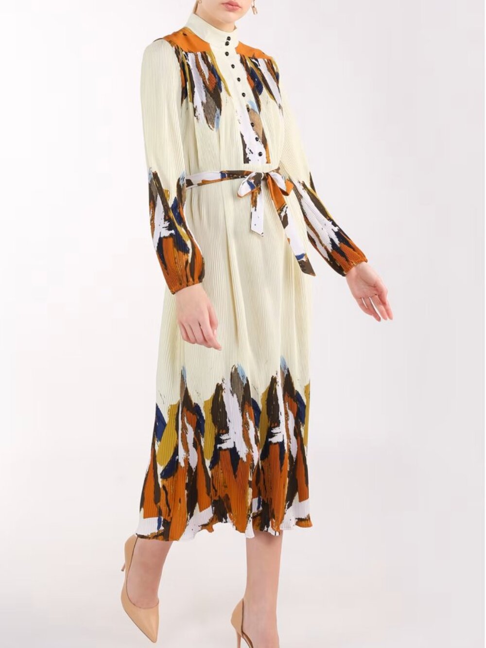 So Abstract Maxi Classy Dress